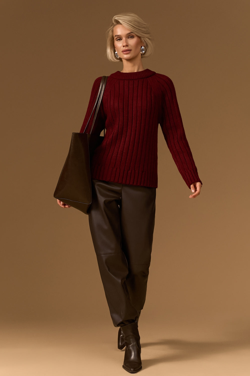 Pulover 2922 — burgundy