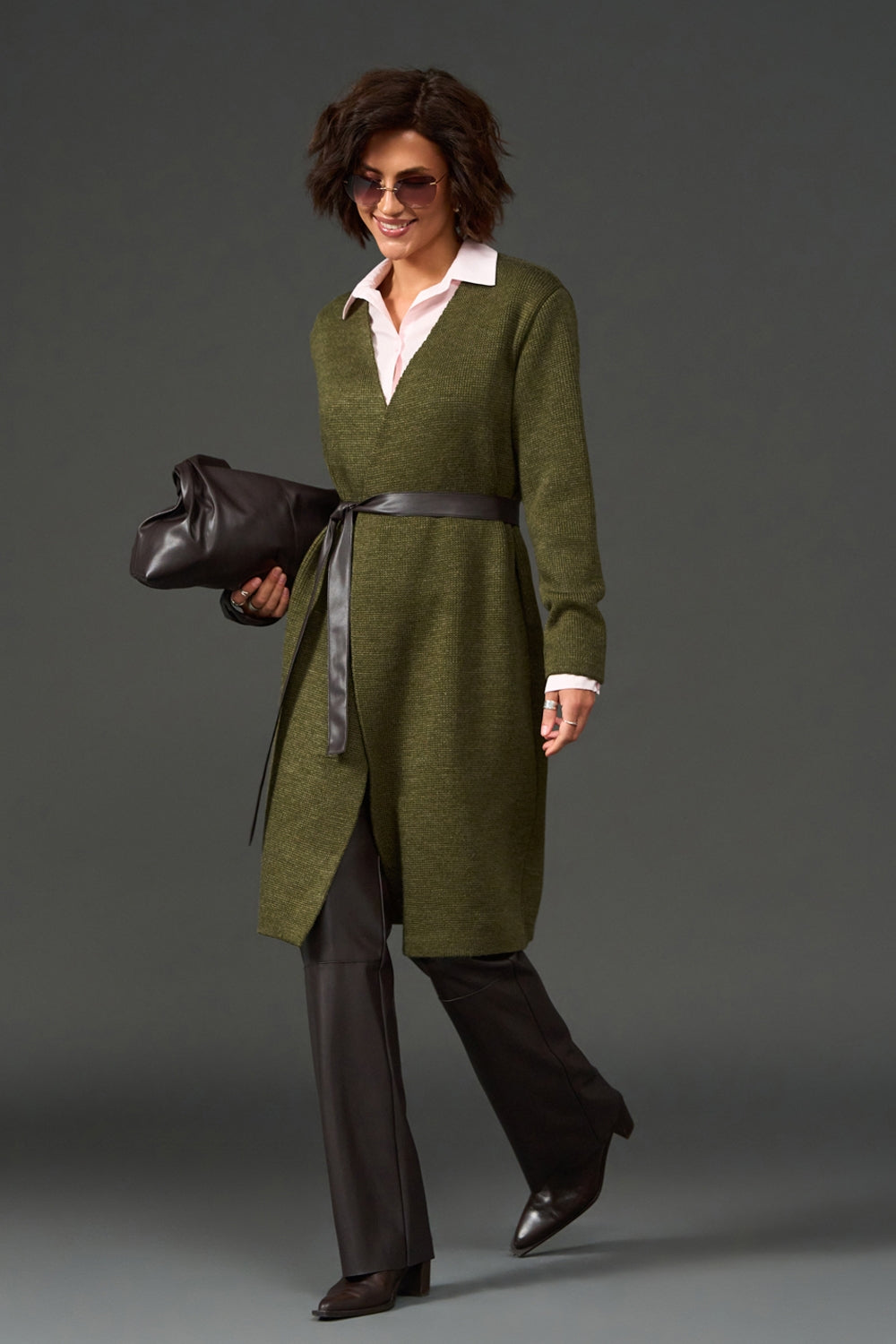 Cardigan 4018 — kaki