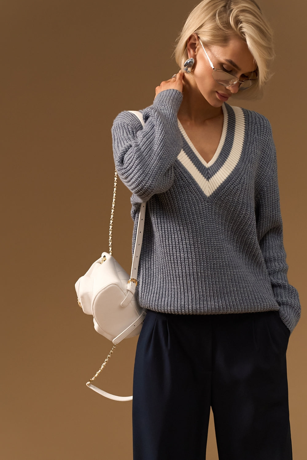 Pulover 2923 — denim - denim