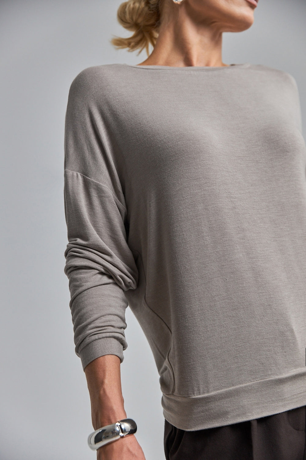 Pulover 3082 — taupe închis - taupe închis
