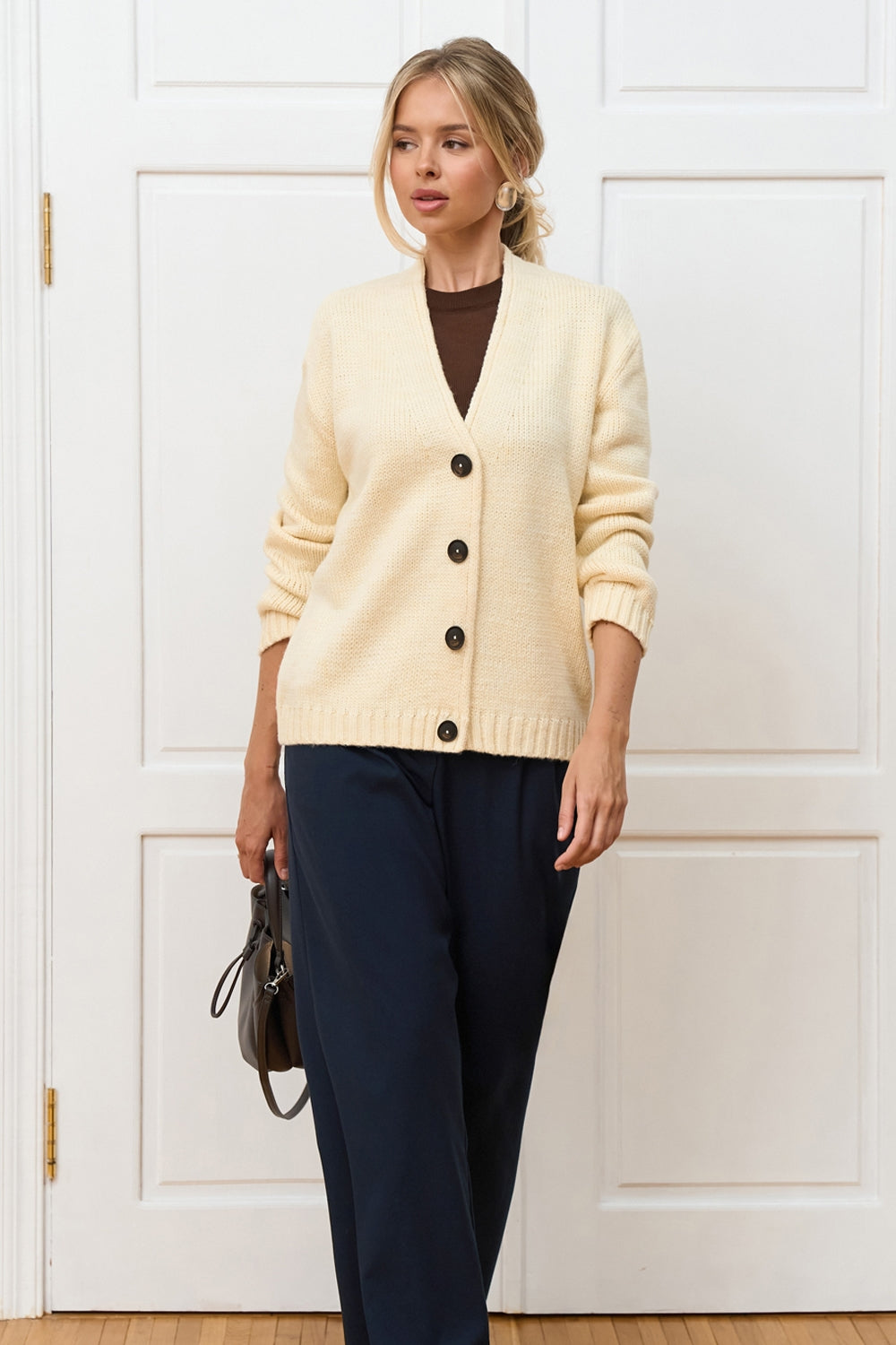 Cardigan 2979 — vanilie - vanilie