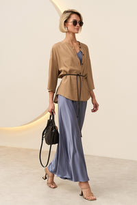 Rochie 3053 — gri-albăstrui - gri-albăstrui