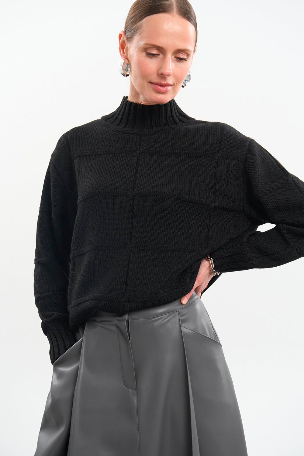 Pulover 2804 — negru
