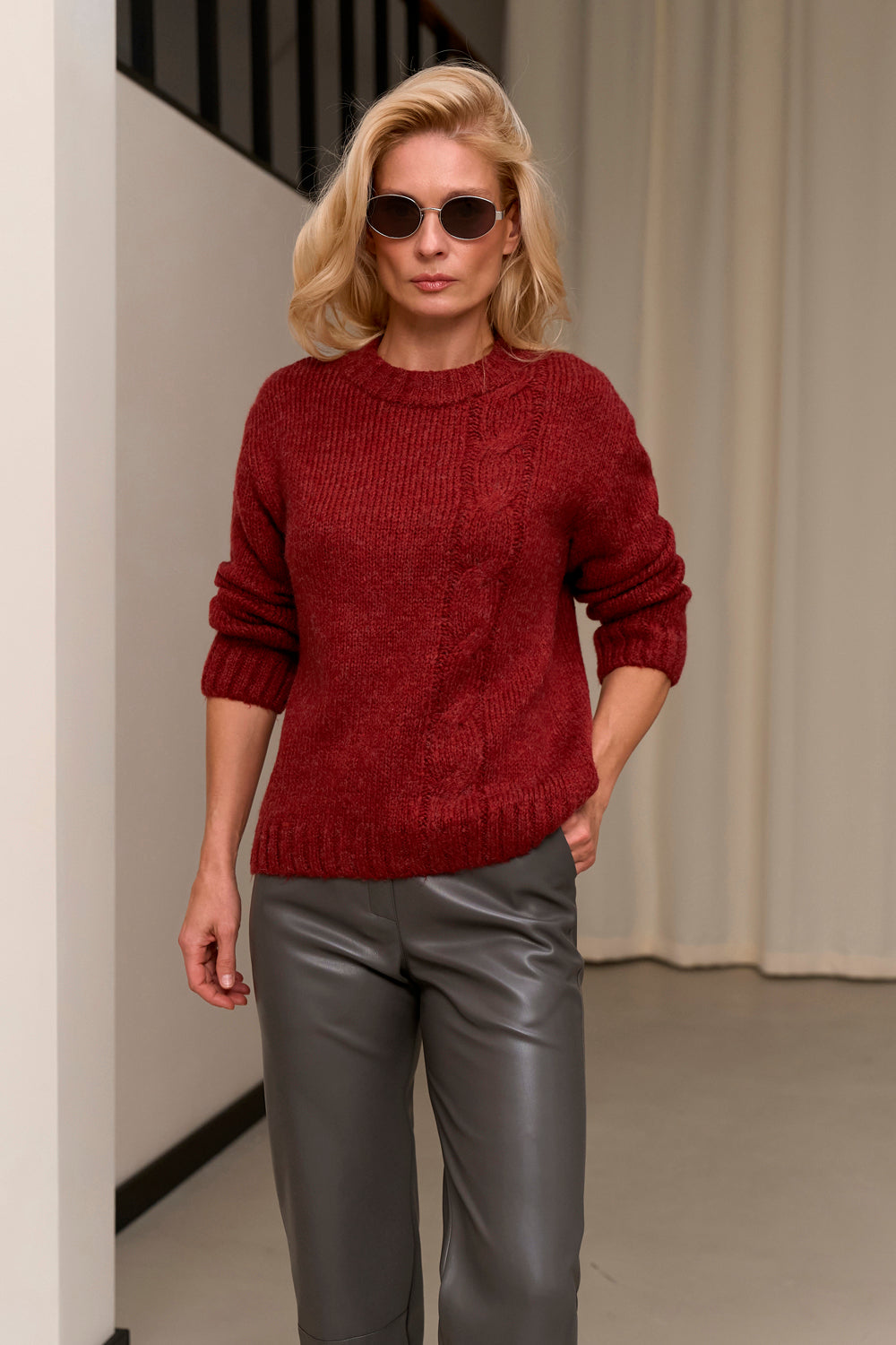 Pulover 2829 — marsala