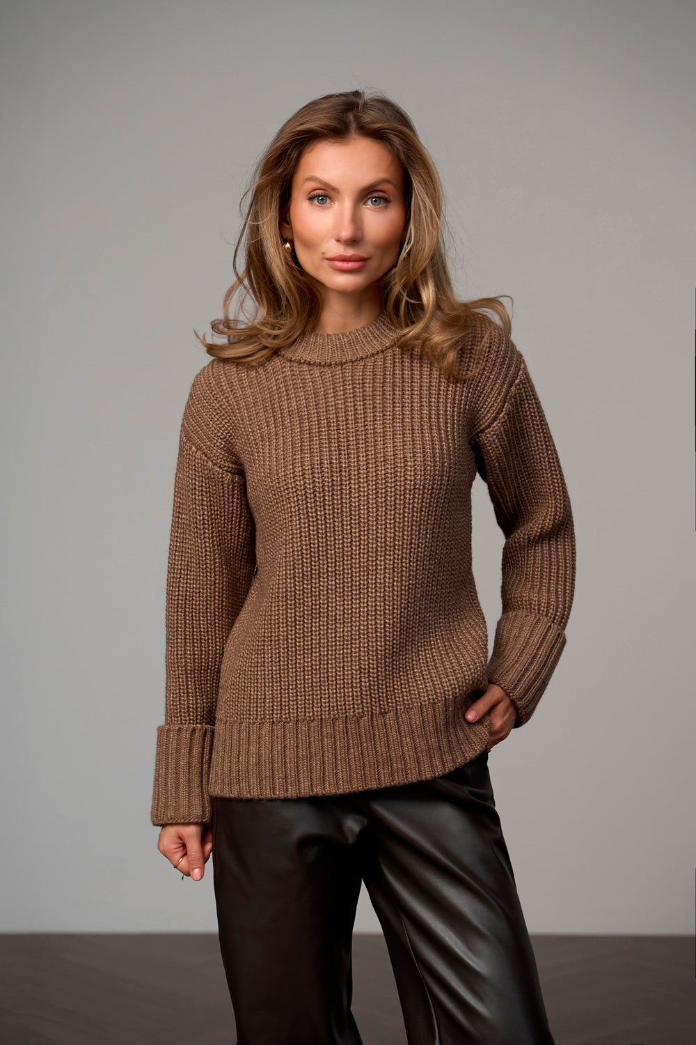 Pulover cu guler detasabil 2843 — burma
