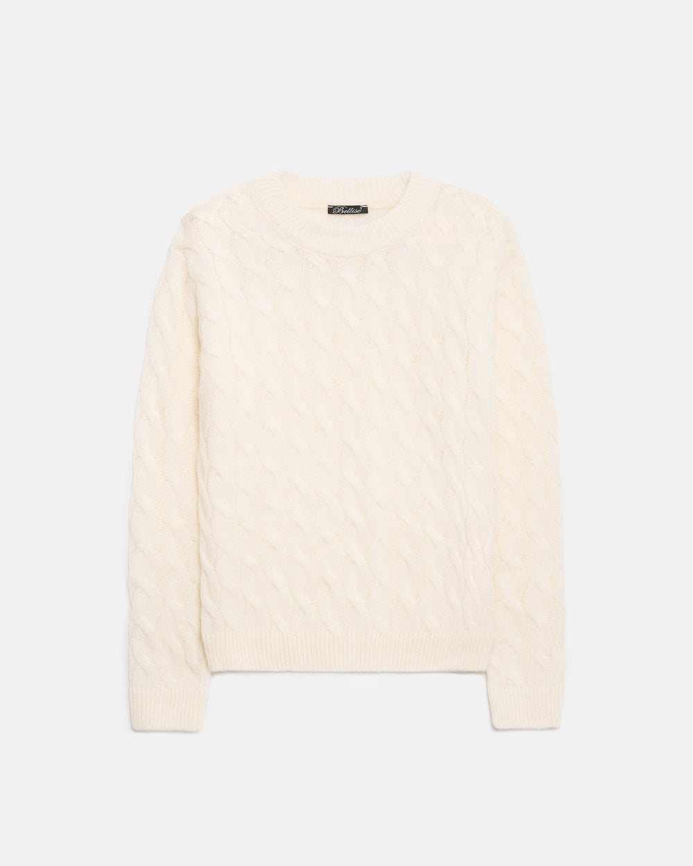Pulover cu împletituri 2988 — ivory