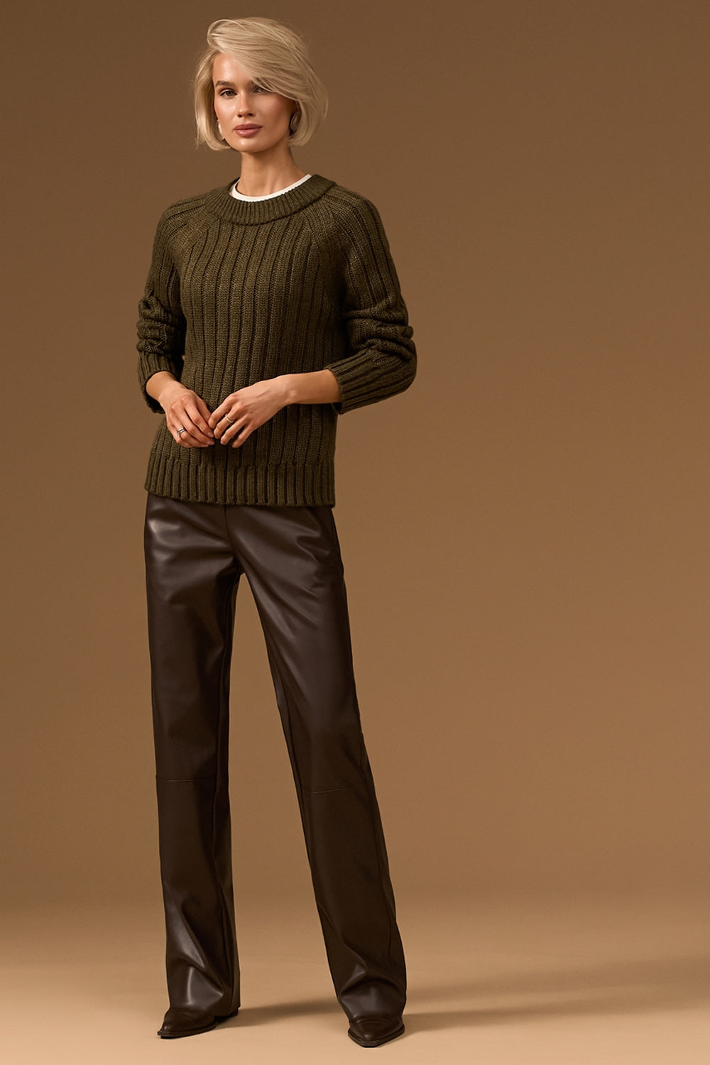 Pulover 2922 — kaki - kaki