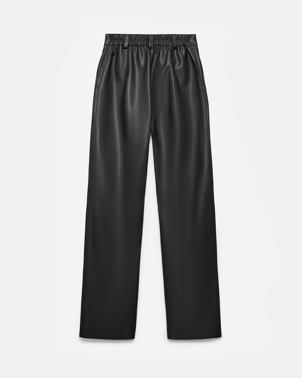 Pantaloni din piele ecologică 3076 — negru