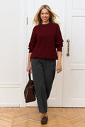 Pulover 2911 — burgundy - burgundy