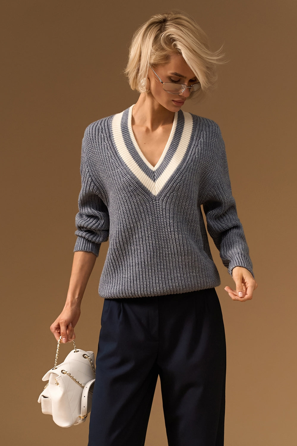 Pulover 2923 — denim - denim