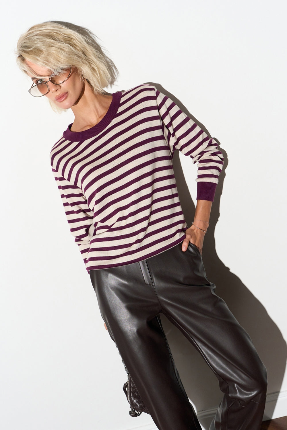 Pulover 2996 — maroon perlat - maroon perlat