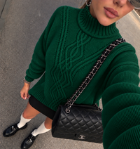Pulover ARAN — verde