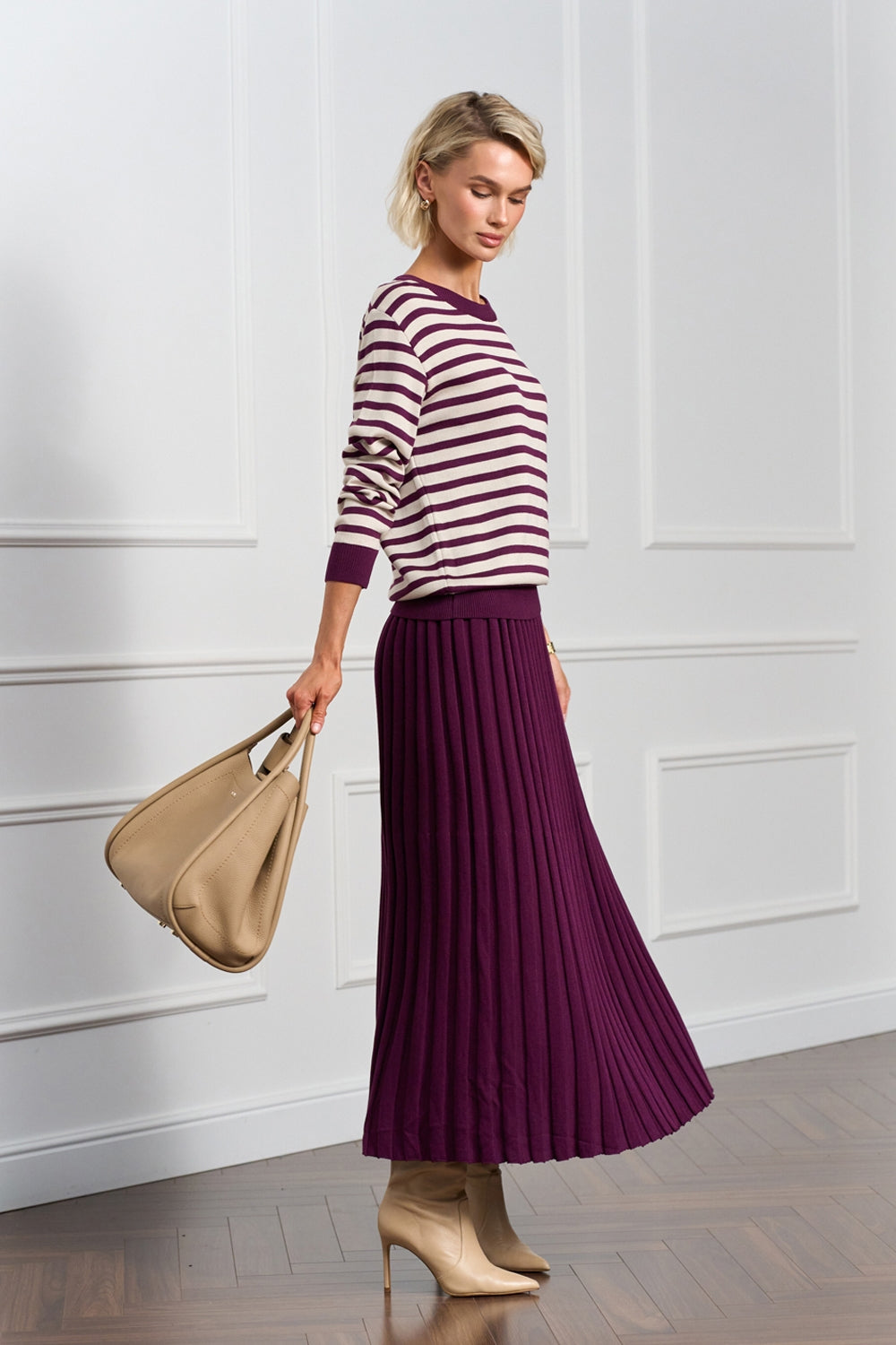 Pulover 2996 — maroon perlat - maroon perlat