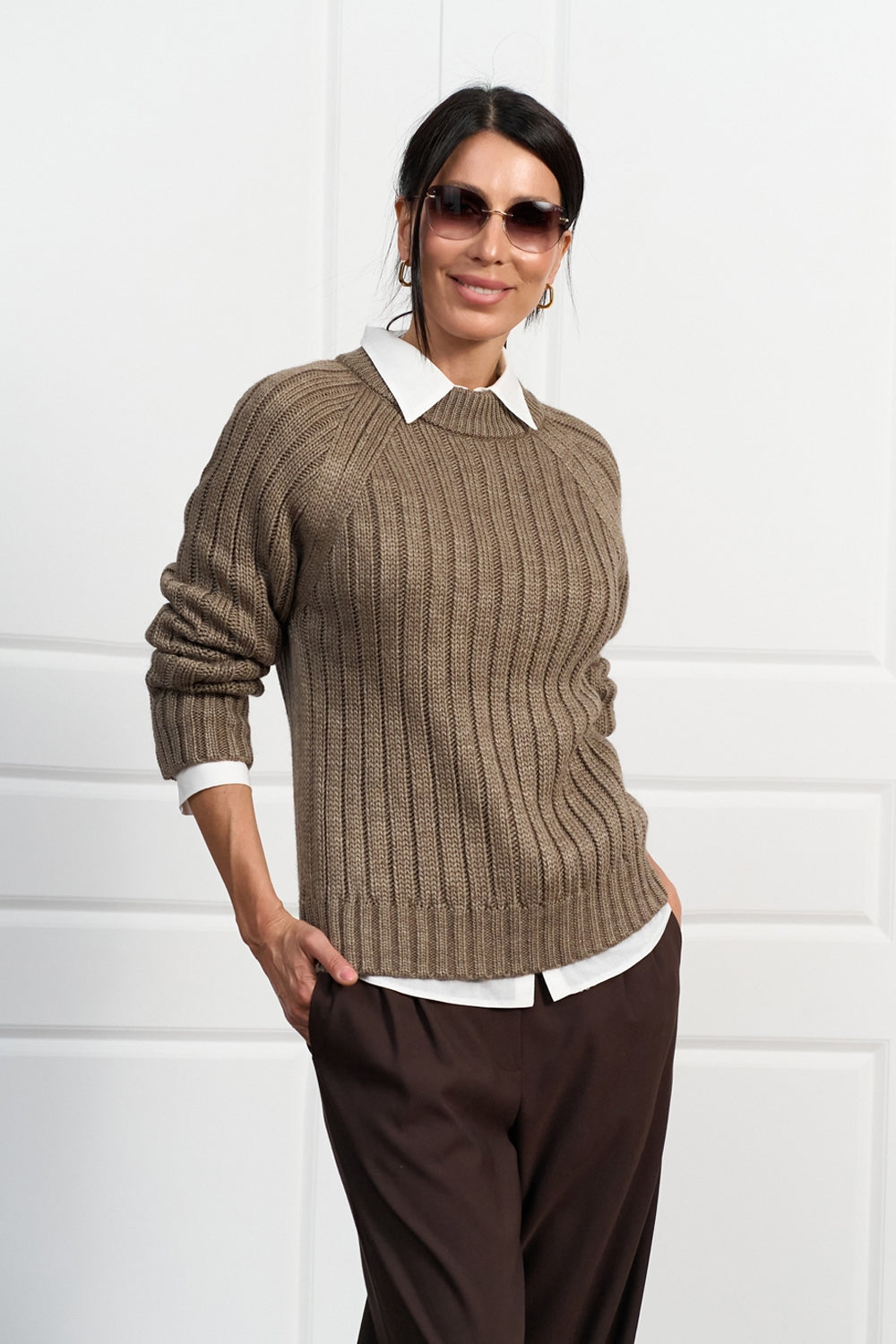Pulover 2922 — cappuccino