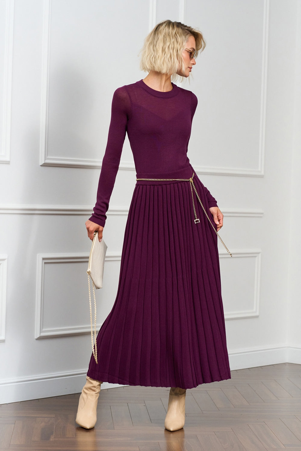 Fustă 2025 Bellise — maroon - maroon