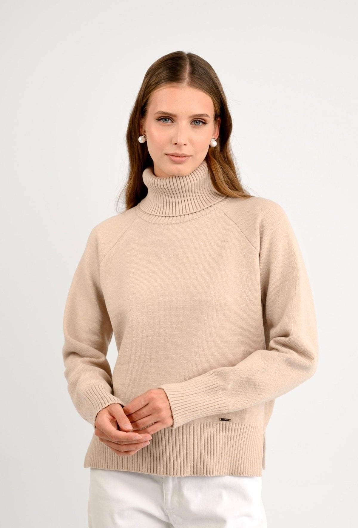 Pulover ELEGANT — cappuccino