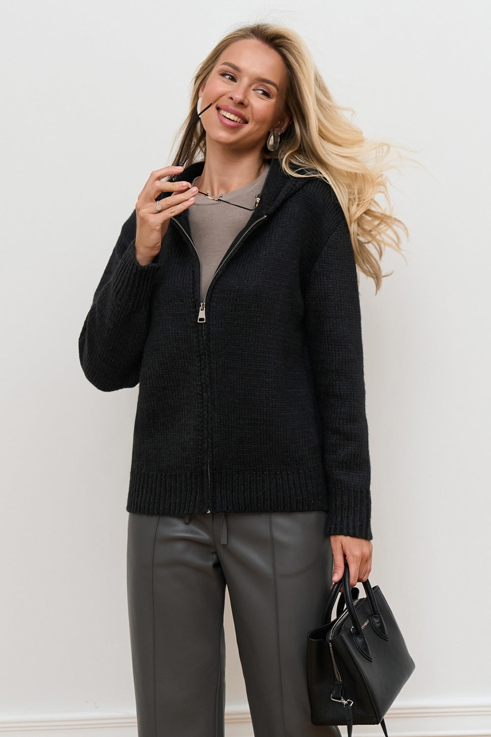 Cardigan 2936 — negru - negru