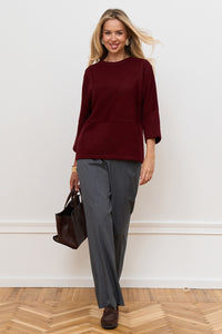 Pulover 2978 — burgundy - burgundy