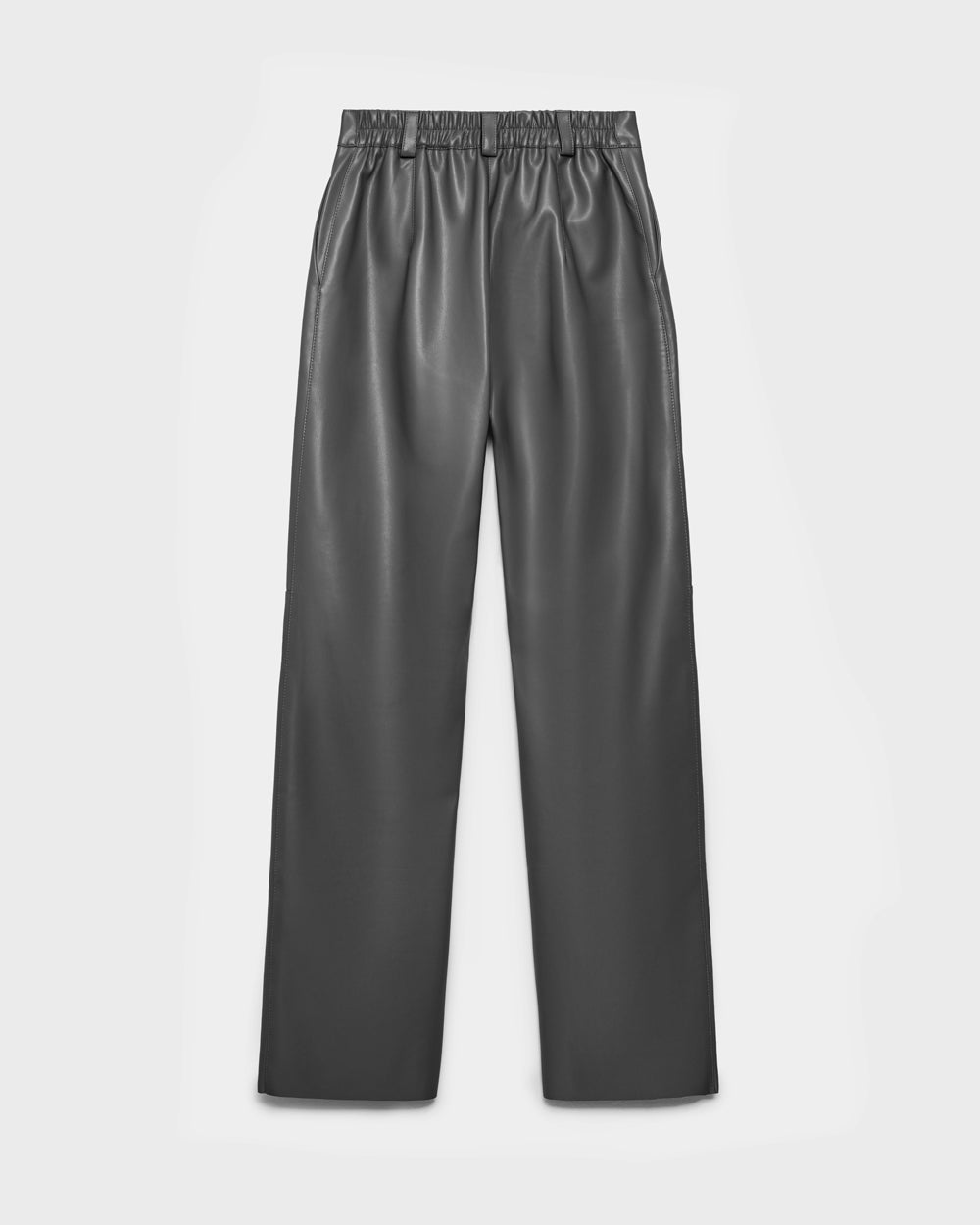 Pantaloni din piele ecologică 3076 — gri