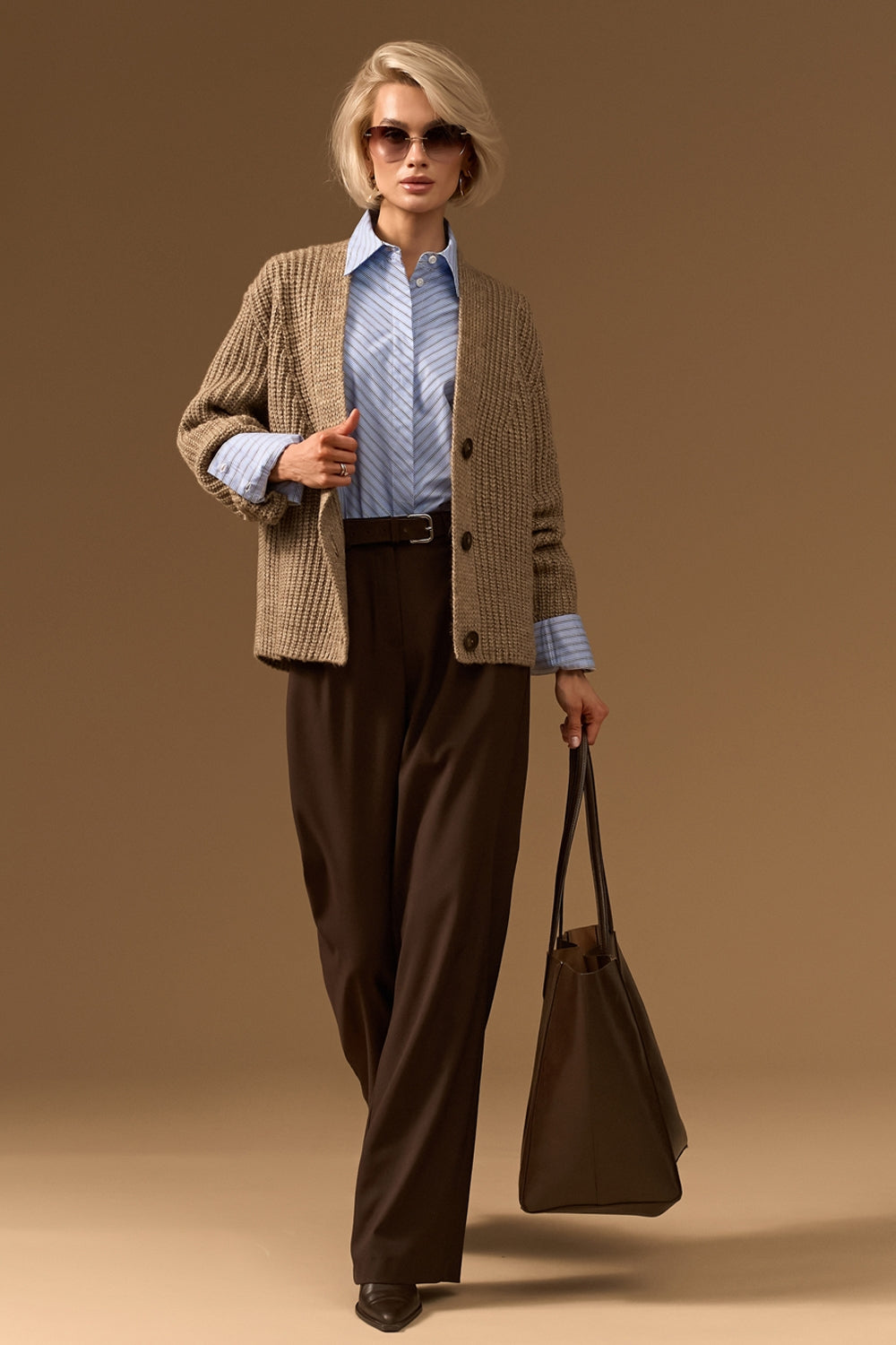 Cardigan 2931 — cappuccino - cappuccino
