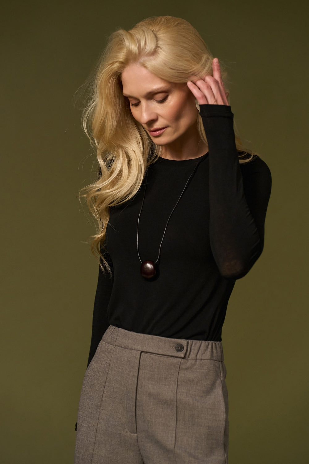 Longsleeve 3125 — negru - negru