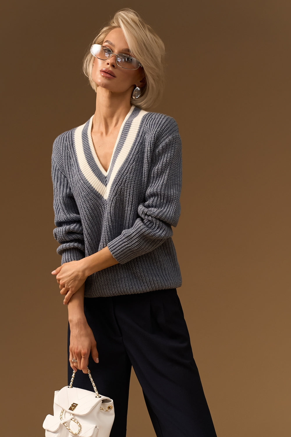 Pulover 2923 — denim - denim