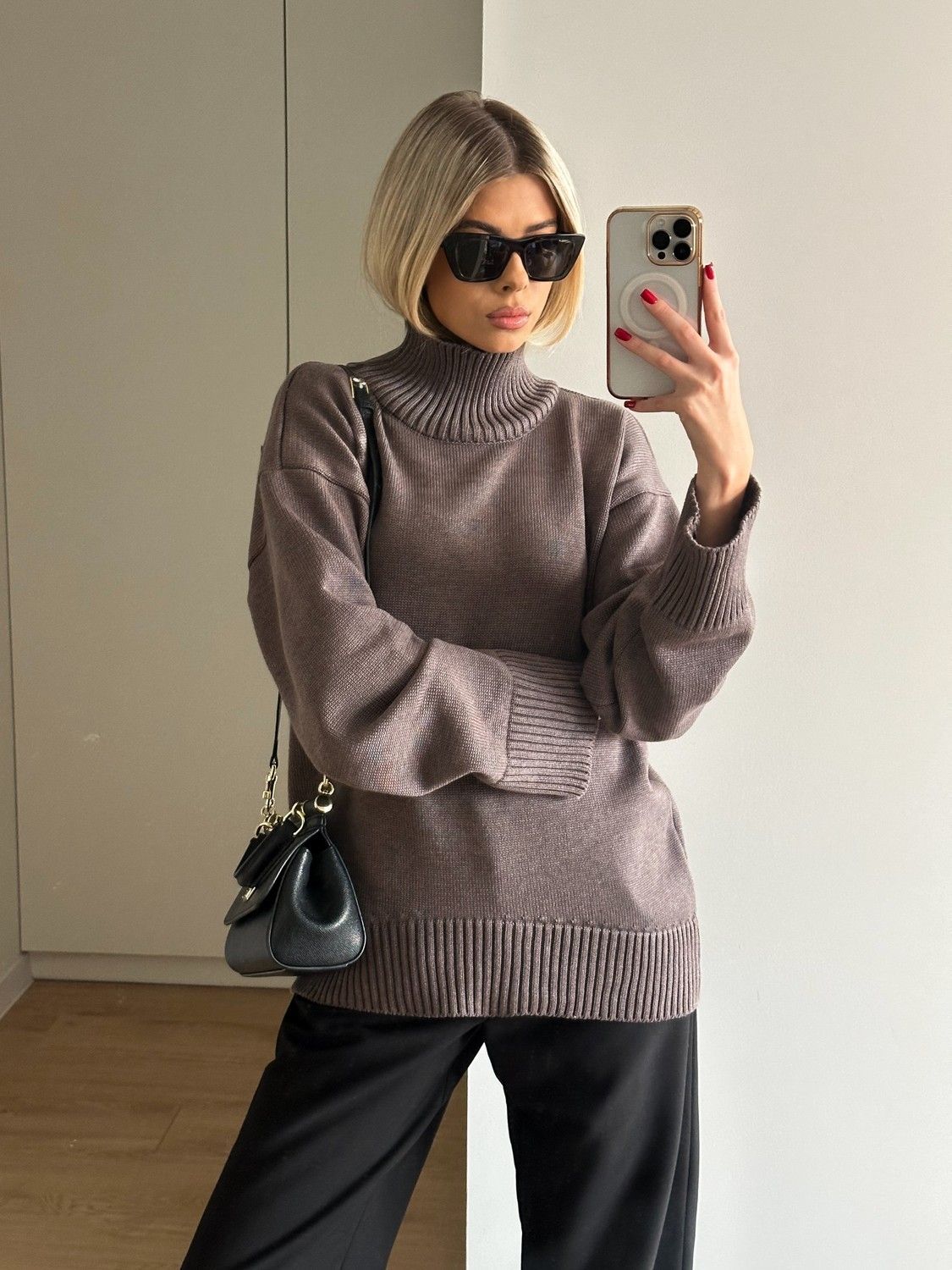 Pulover SENSE — taupe