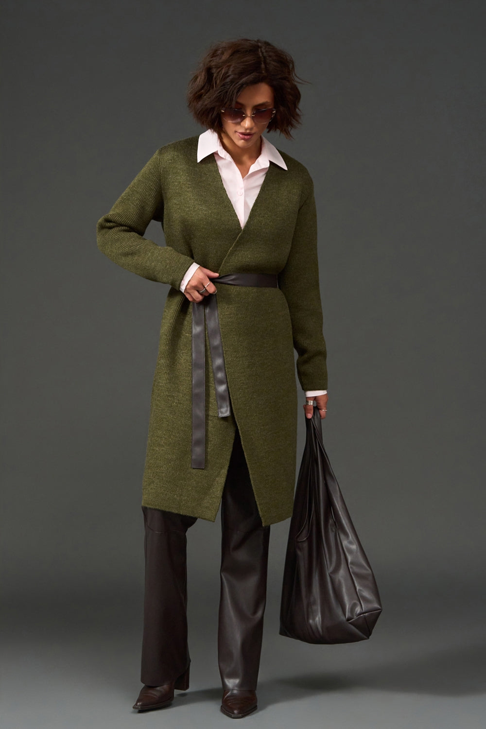 Cardigan 4018 — kaki