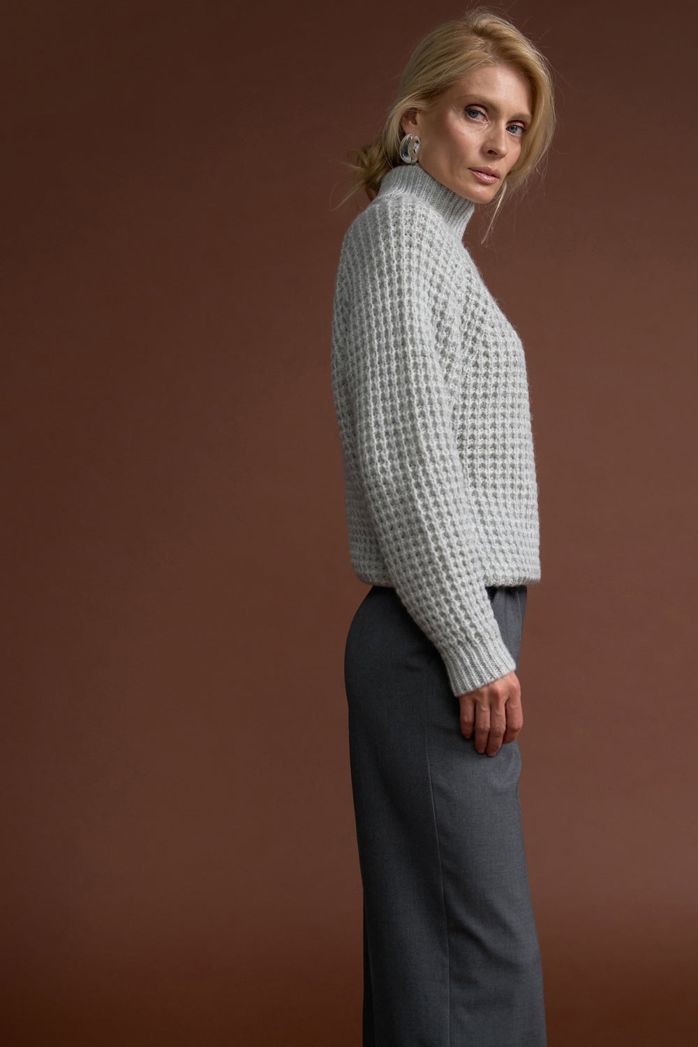 Pulover 2878 — gri deschis