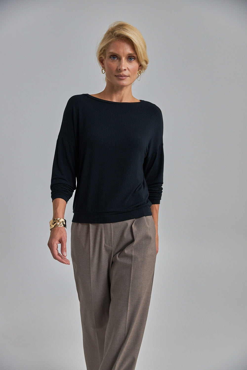 Pulover 3082 — negru - negru