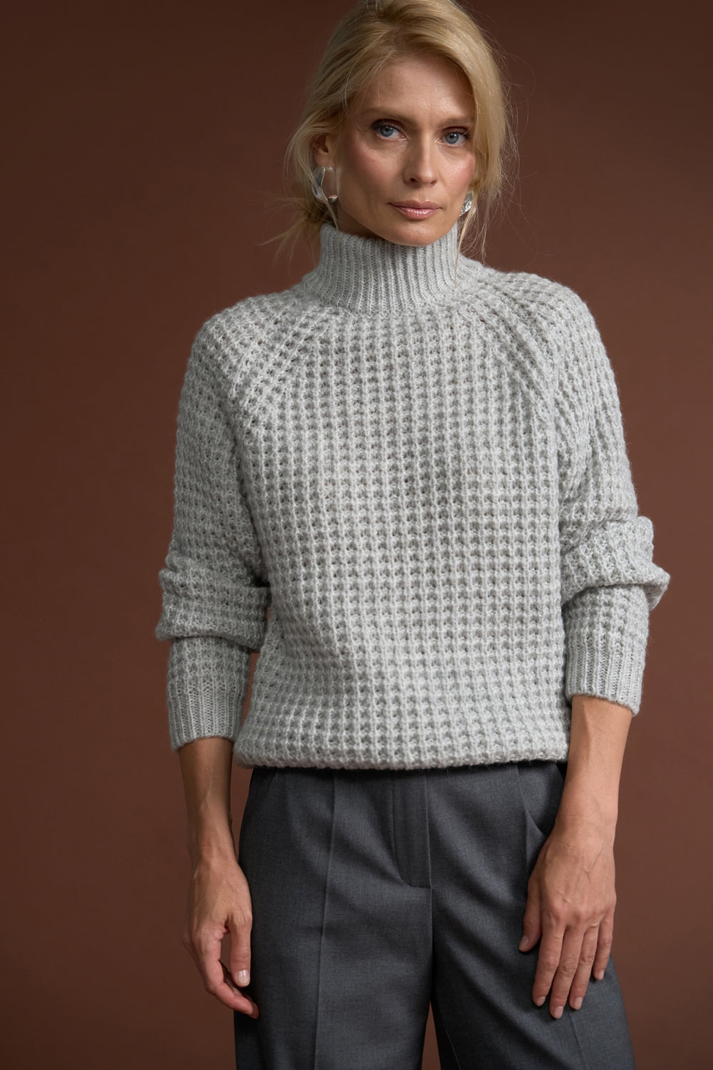 Pulover 2878 — gri deschis