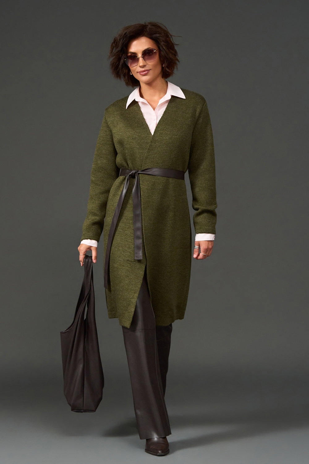 Cardigan 4018 — kaki