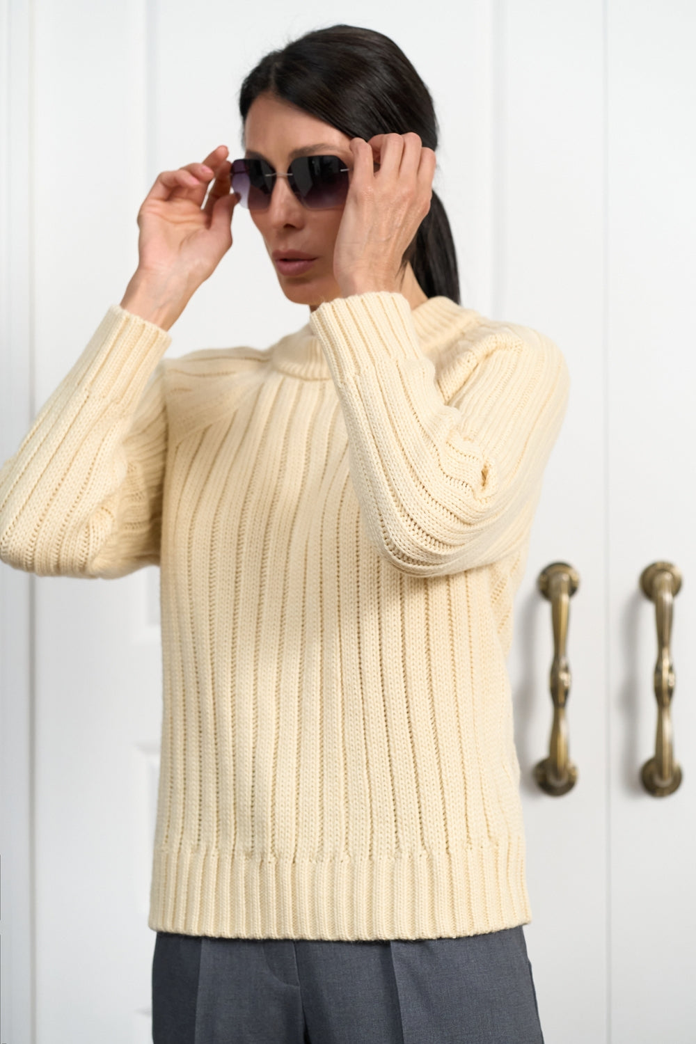 Pulover 2922 — vanilie - vanilie