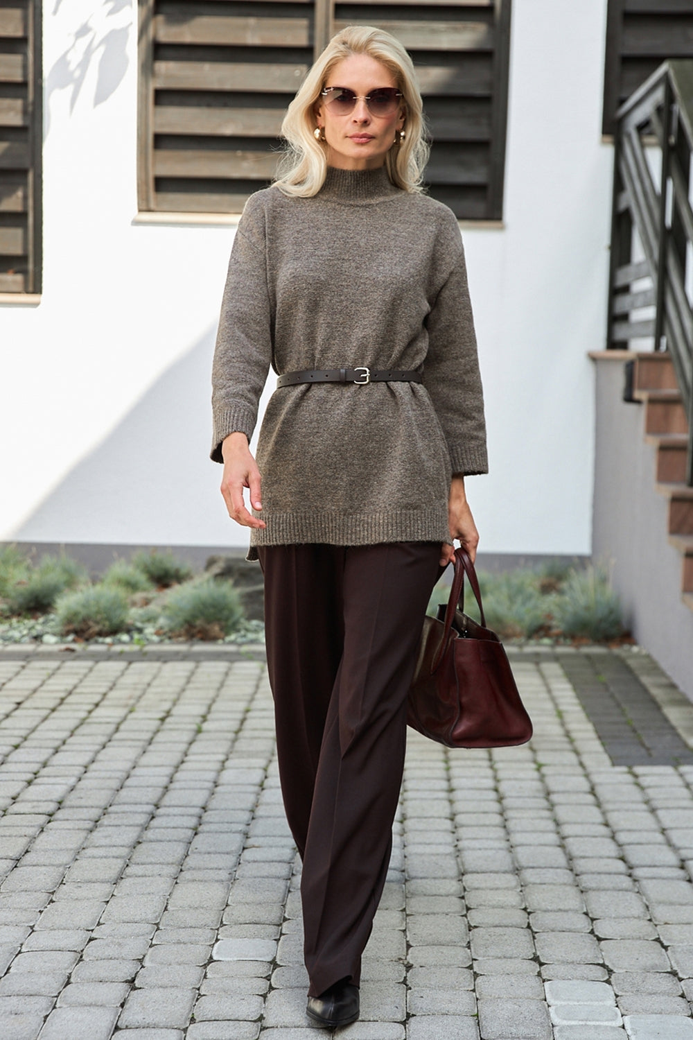 Pulover 2884 — mocca - mocca