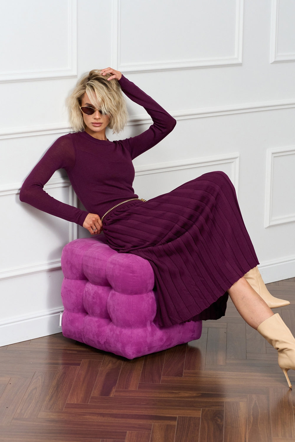Fustă 2025 Bellise — maroon - maroon