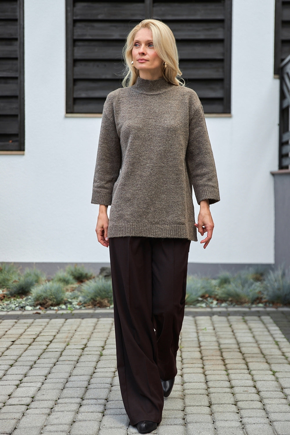 Pulover 2884 — mocca - mocca