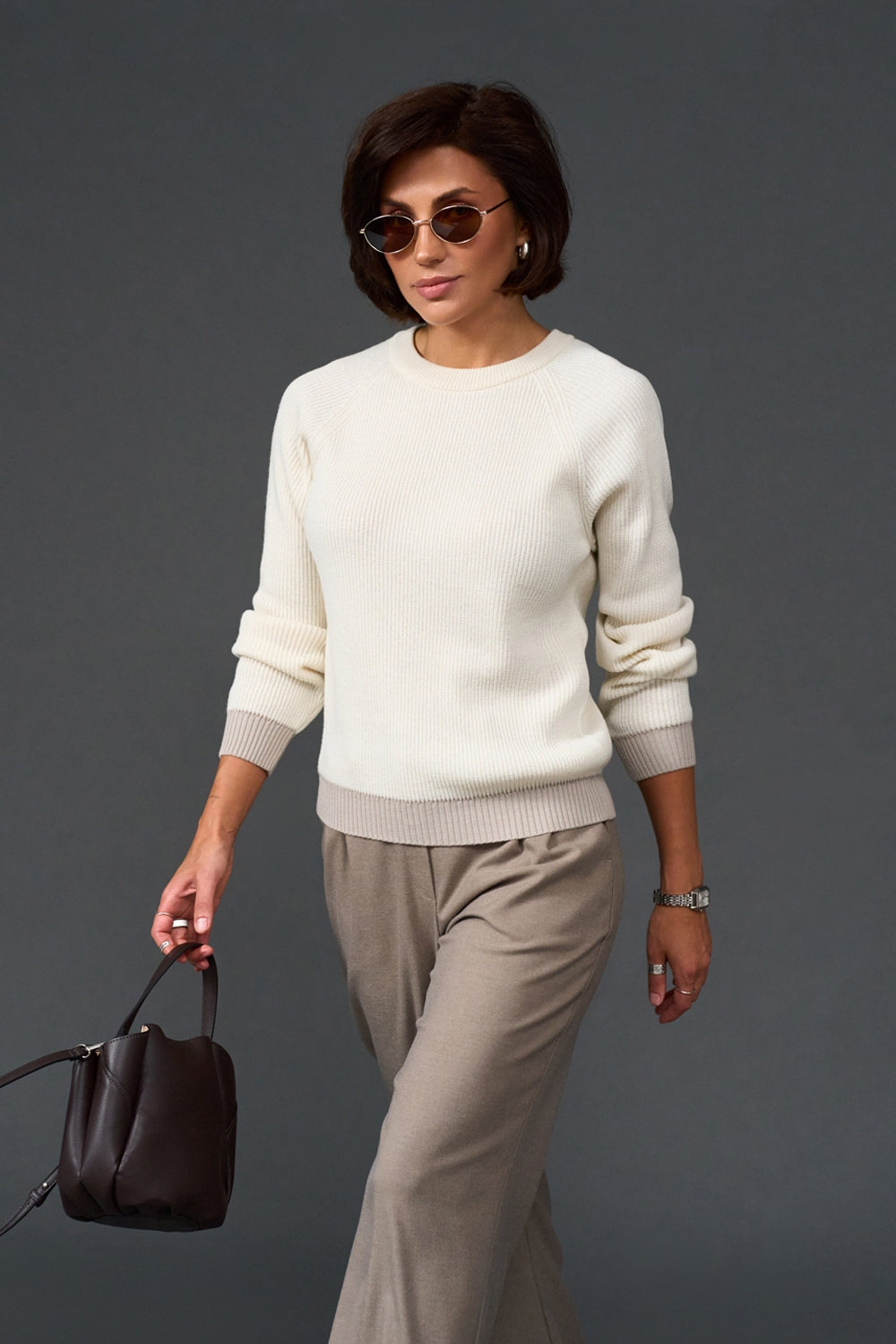 Pulover raglan 4004 — lapte cu natural