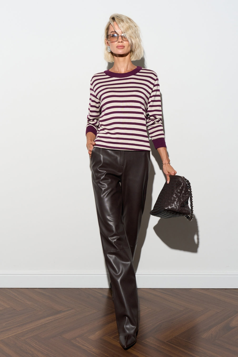 Pulover 2996 — maroon perlat - maroon perlat