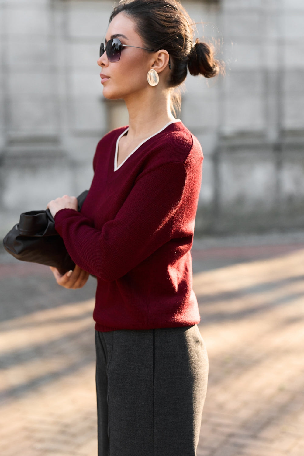 Pulover 2997 — burgundy