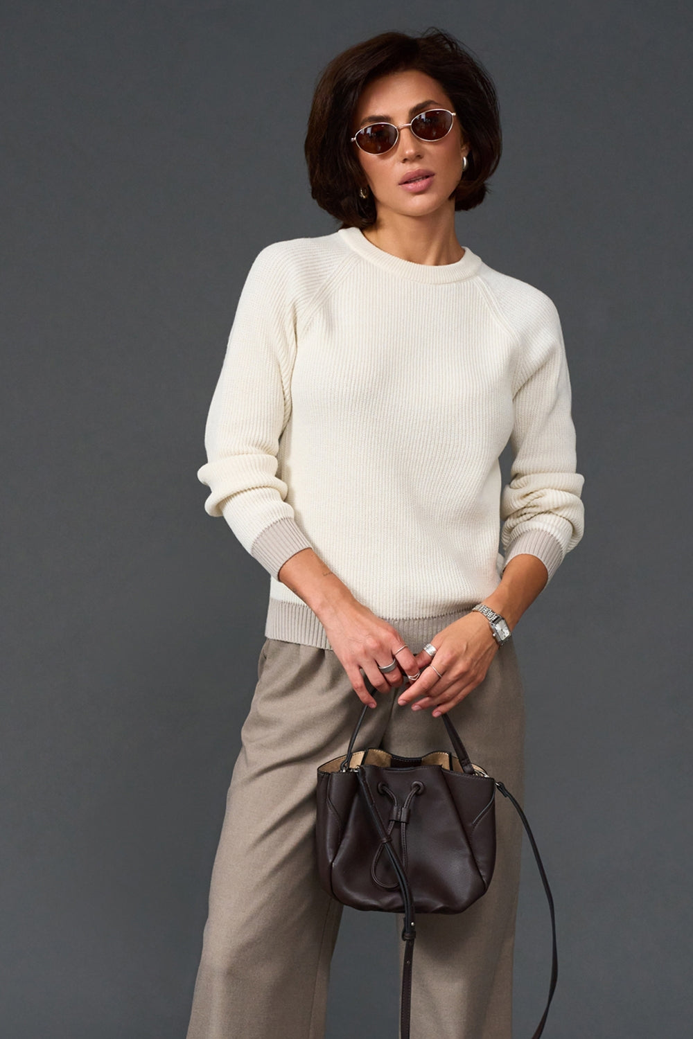 Pulover raglan 4004 — lapte cu natural
