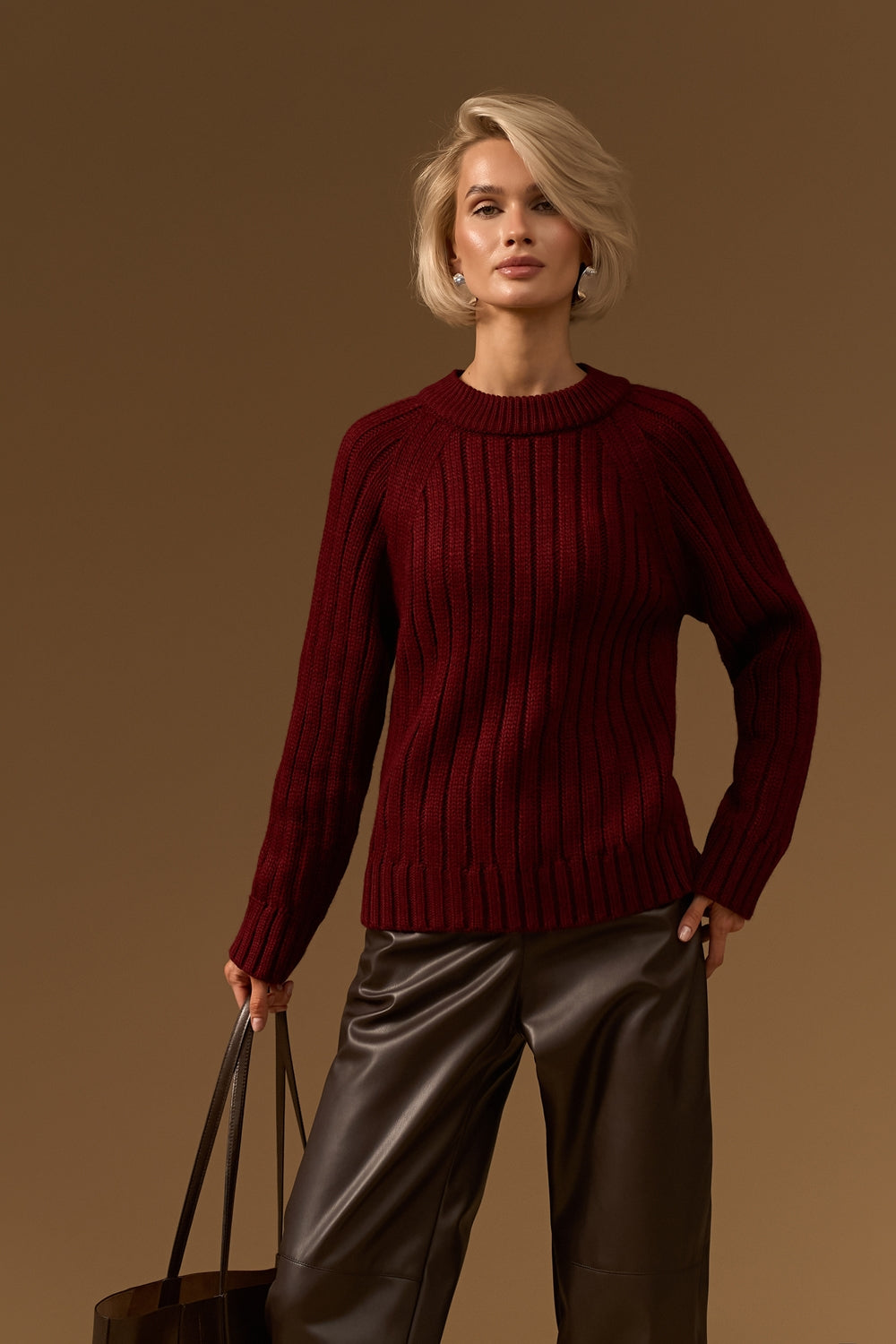Pulover 2922 — burgundy