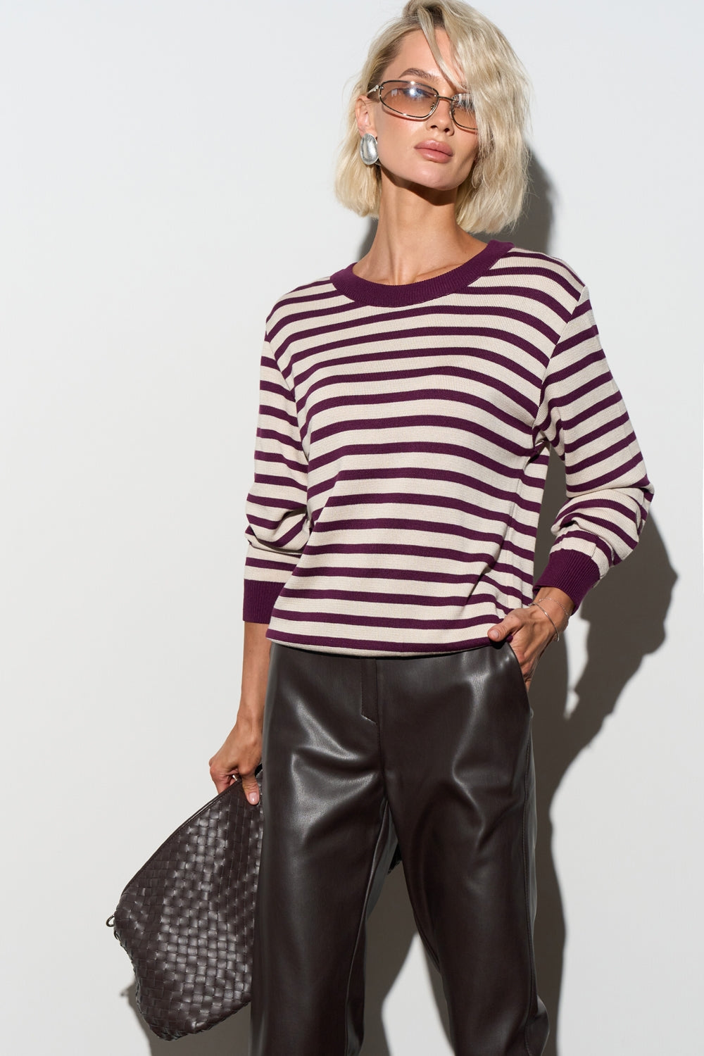 Pulover 2996 — maroon perlat - maroon perlat
