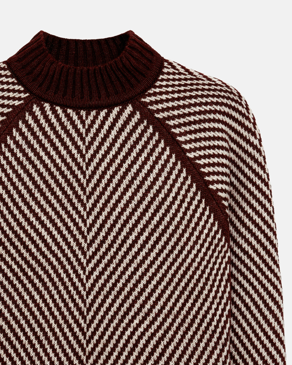 Pulover 2926 — burgundy-natural - burgundy-natural