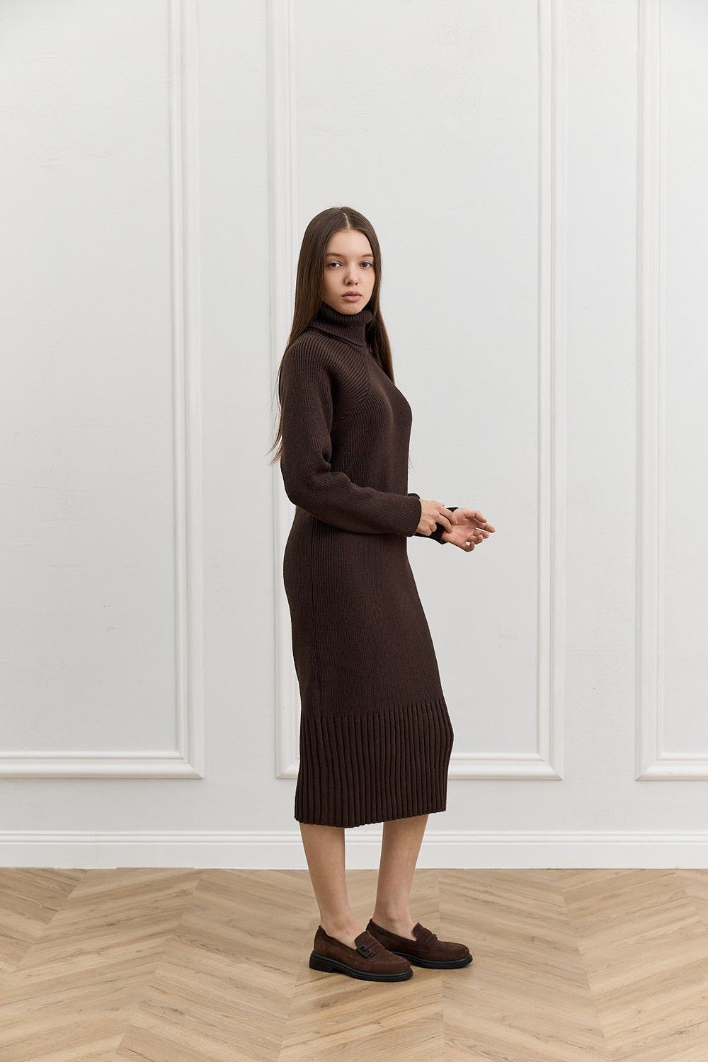 Rochie COZY — ciocolată