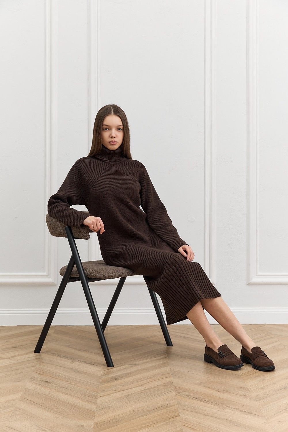 Rochie COZY — ciocolată