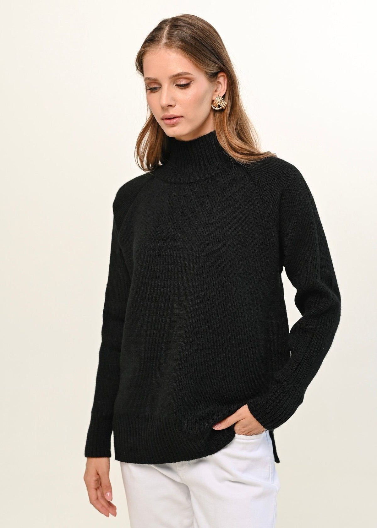 Pulover BASIC — negru
