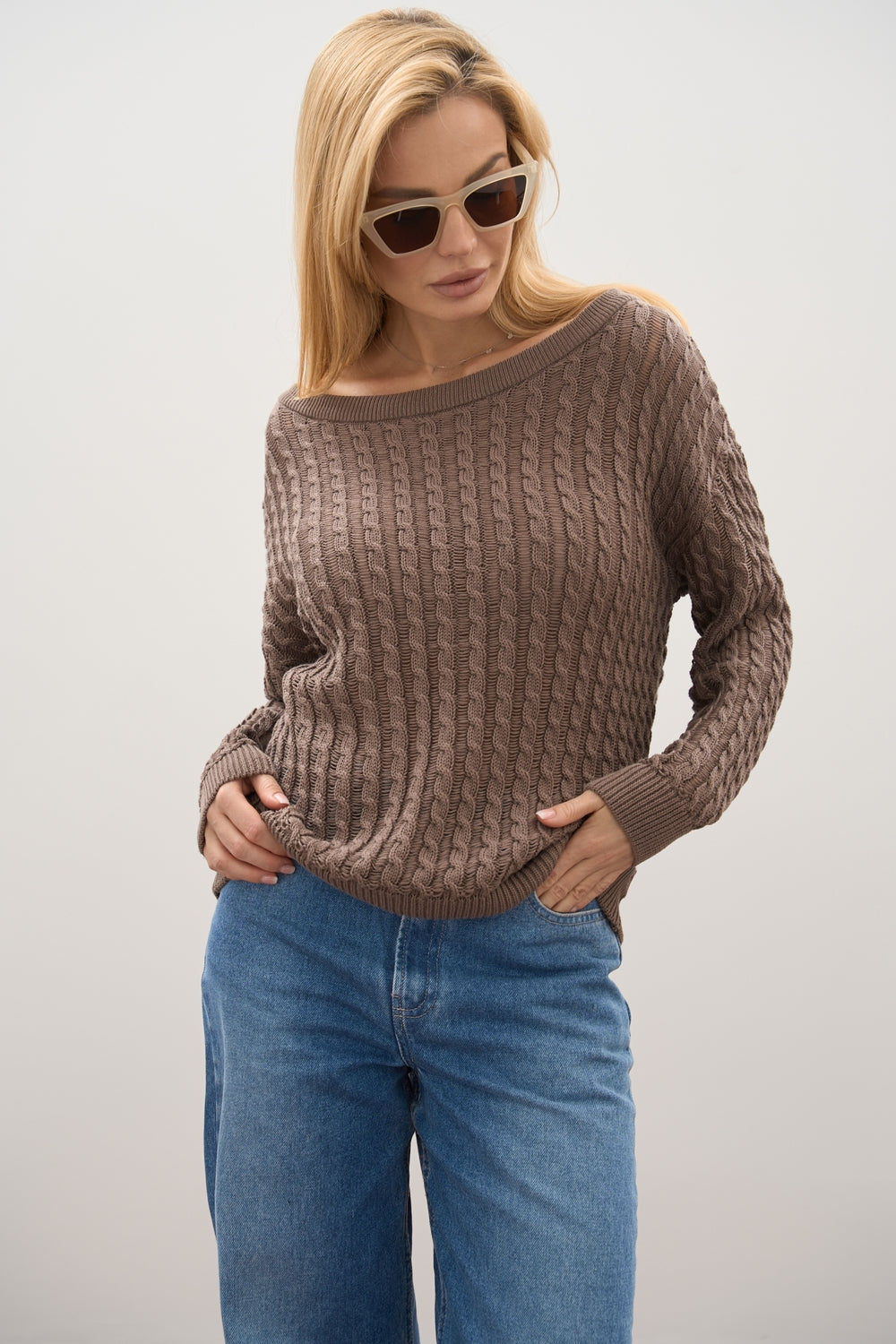 Pulover 2857 — mocca mousse - mocca mousse