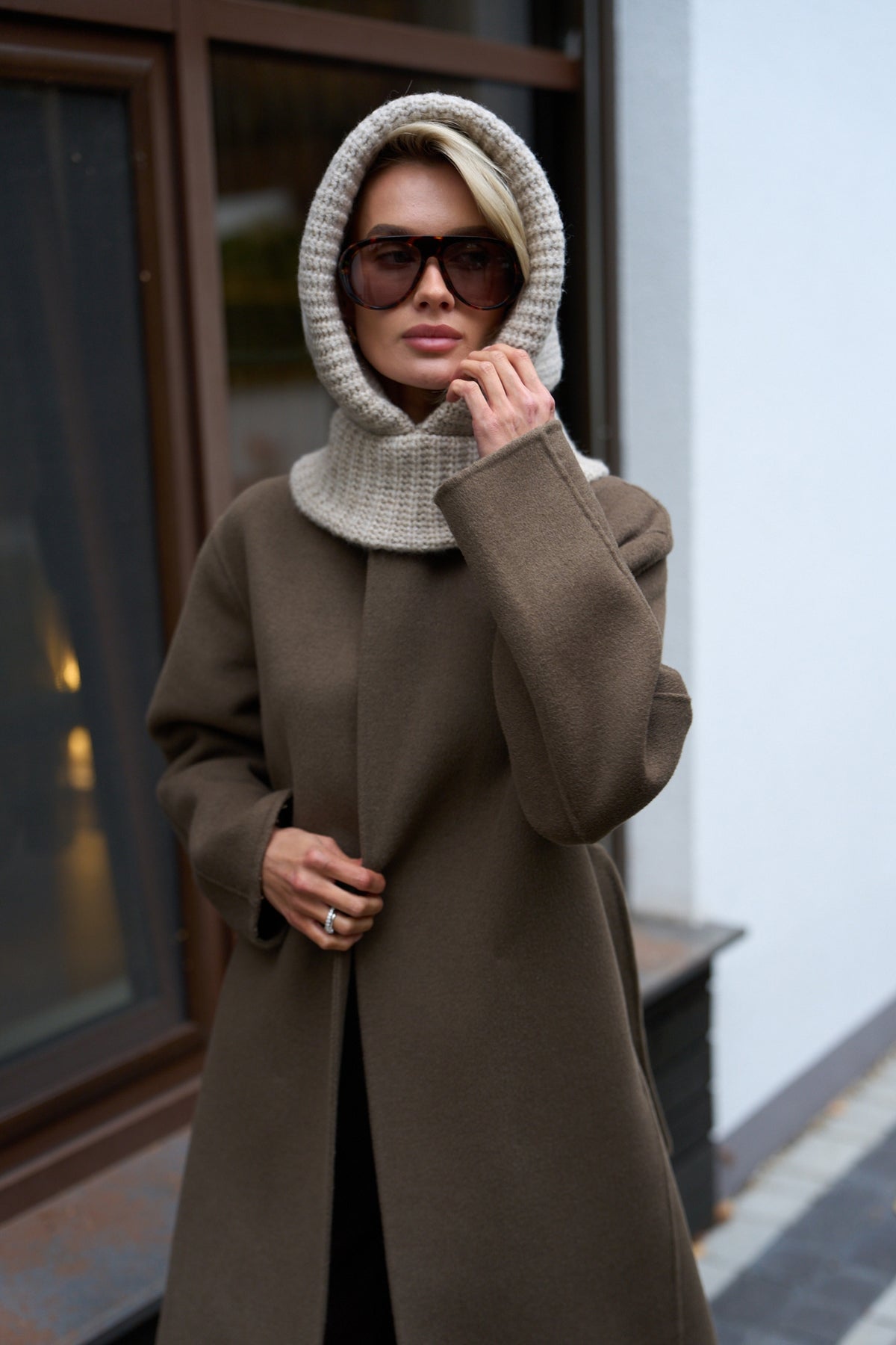 Glugă tricotată tip snood 4033 — in