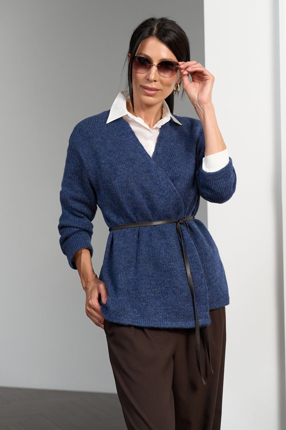 Cardigan 2981 — cobalt - cobalt