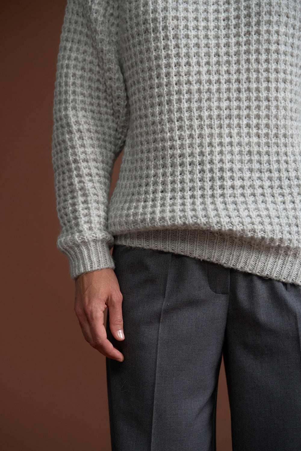 Pulover 2878 — gri deschis